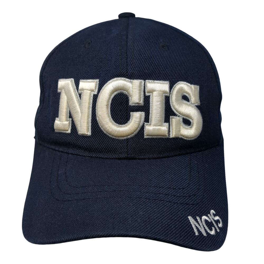 NCIS Strapback Hat Blue One Size Adjustable Embroidered Blue Ocean